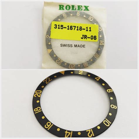 replica rolex bezel insert for a gmt|genuine rolex bezel insert.